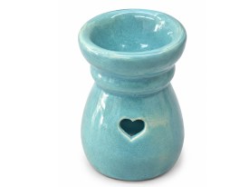 Hornito ceramico redondo esmaltado corazon